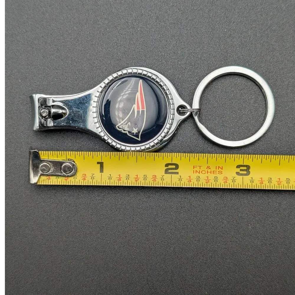 New England Patriots Keychain Nail Clipper Bottle Opener NFL Football Gift
